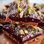 DARK CHOCOLATE PISTACHIO TOFFEE BARK Recipe You’ll Love! First Image