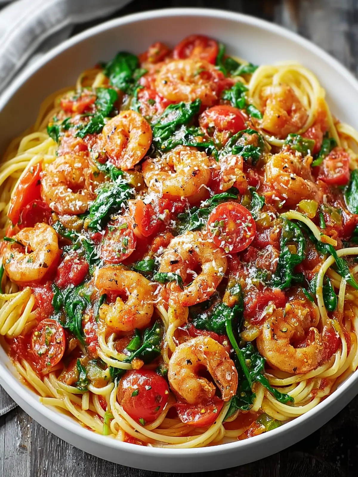 Tomato Spinach Shrimp Pasta: A Fresh, Flavor-Packed Weeknight Favorite First Image