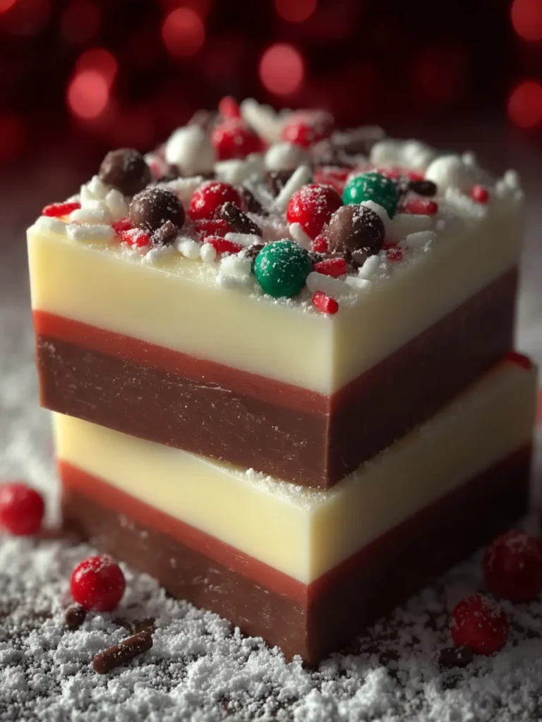 Layered Christmas Fudge First Image