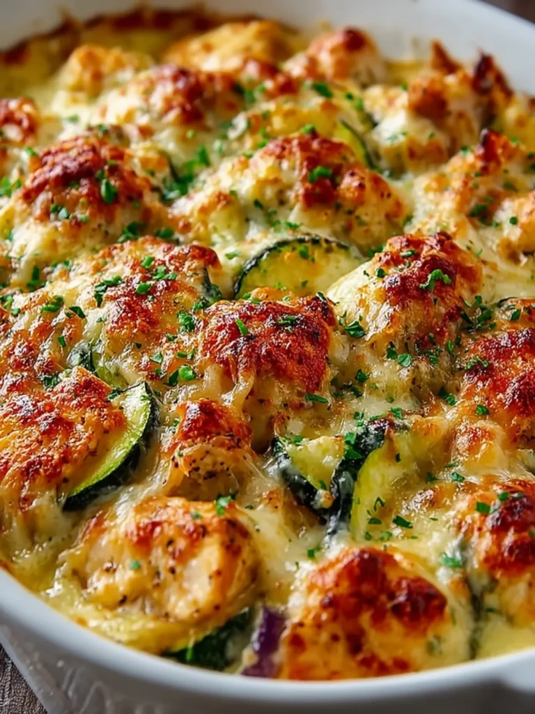 Cheesy Chicken Zucchini Bake: A Comforting Delight! First Image