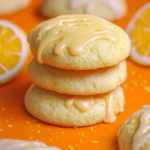 Soft Orange Cookies with Orange Icing First Image