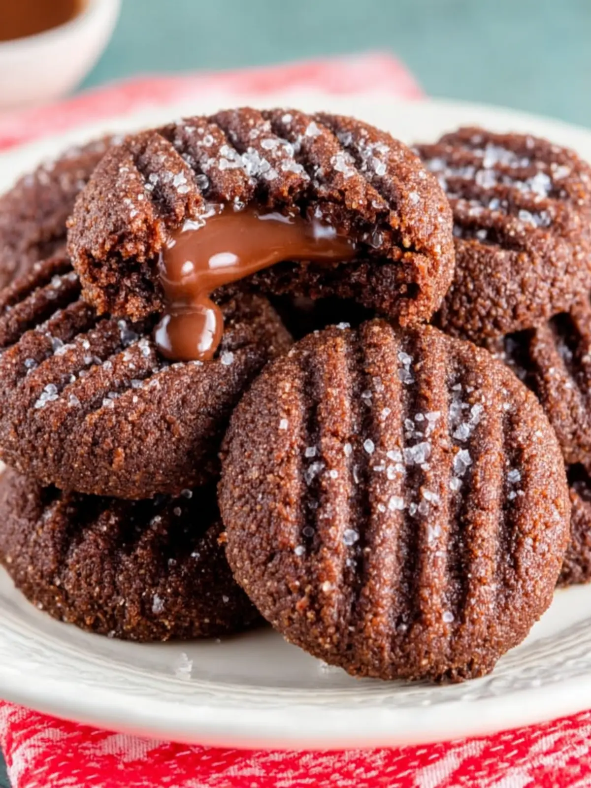 Chocolate Shortbread Cookies (Flourless, Sugar-Free) First Image