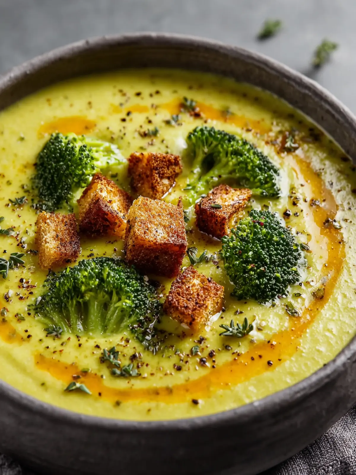 Vegan Broccoli Cheddar Soup Recipe First Image