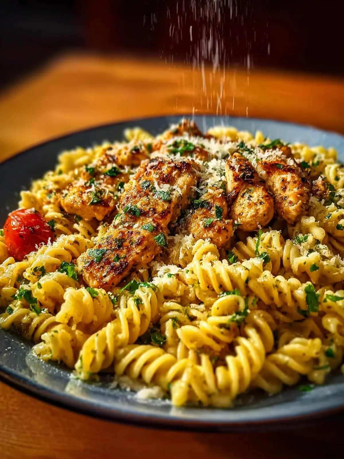 Cheesy Rotini with Garlic Parmesan Chicken First Image