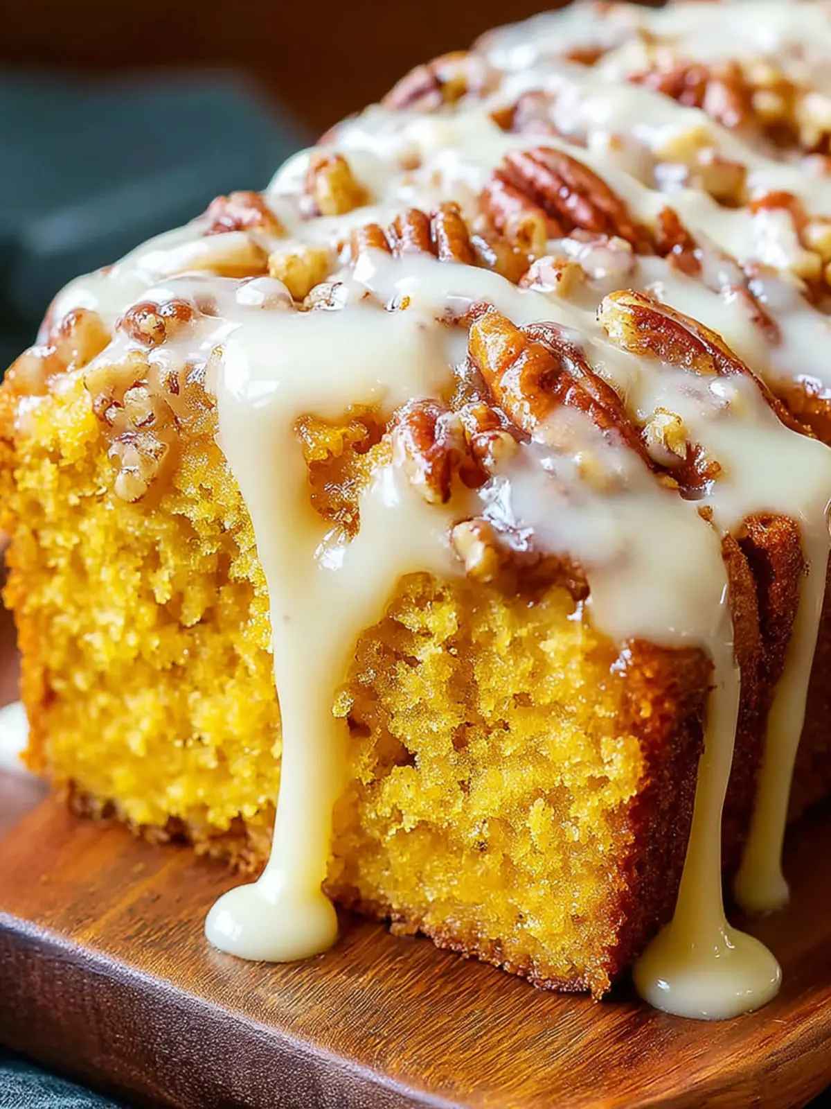 Irresistible Pumpkin Pecan Bread with Glaze Recipe First Image