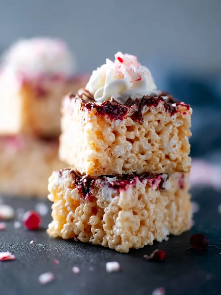 Peppermint Rice Krispie Treats First Image