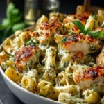 Creamy Pesto Chicken Pasta Bake for Cozy Night In First Image