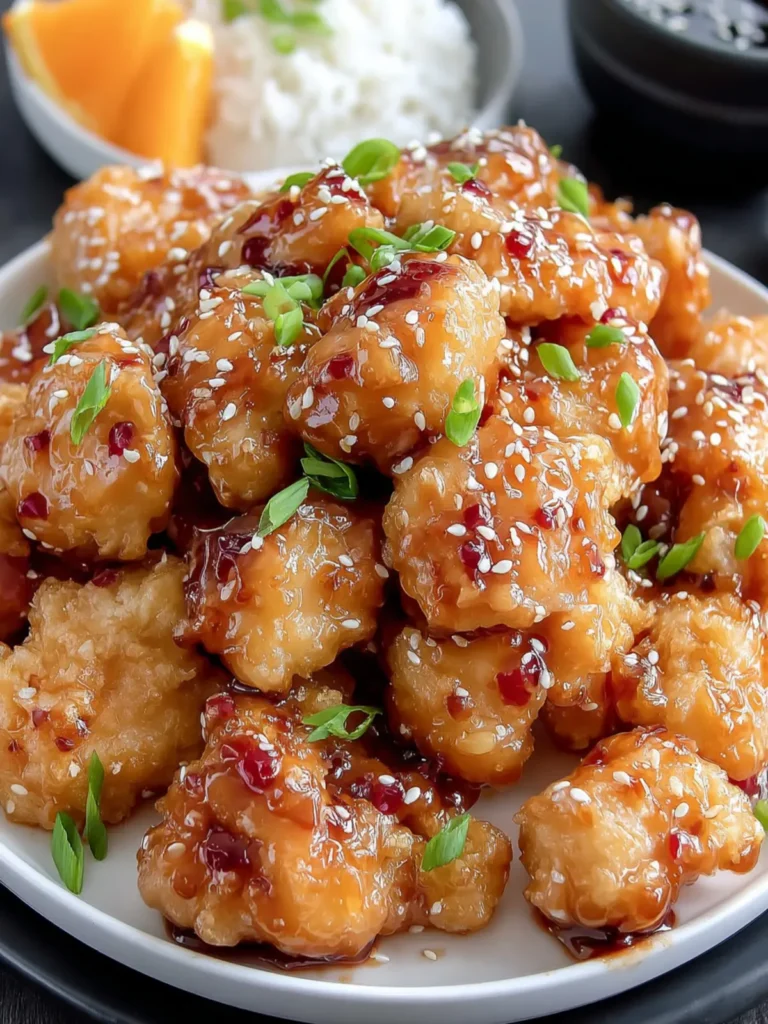 Irresistible Baked Orange Chicken with Panda Express Sauce First Image