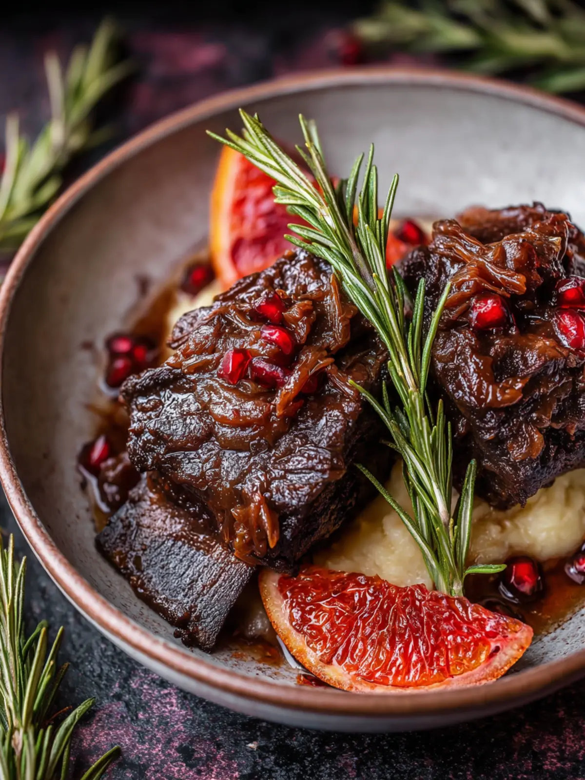 Balsamic Blood Orange Braised Short Ribs First Image