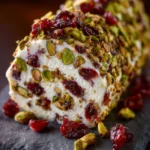 Cranberry Pistachio Cheese Log First Image