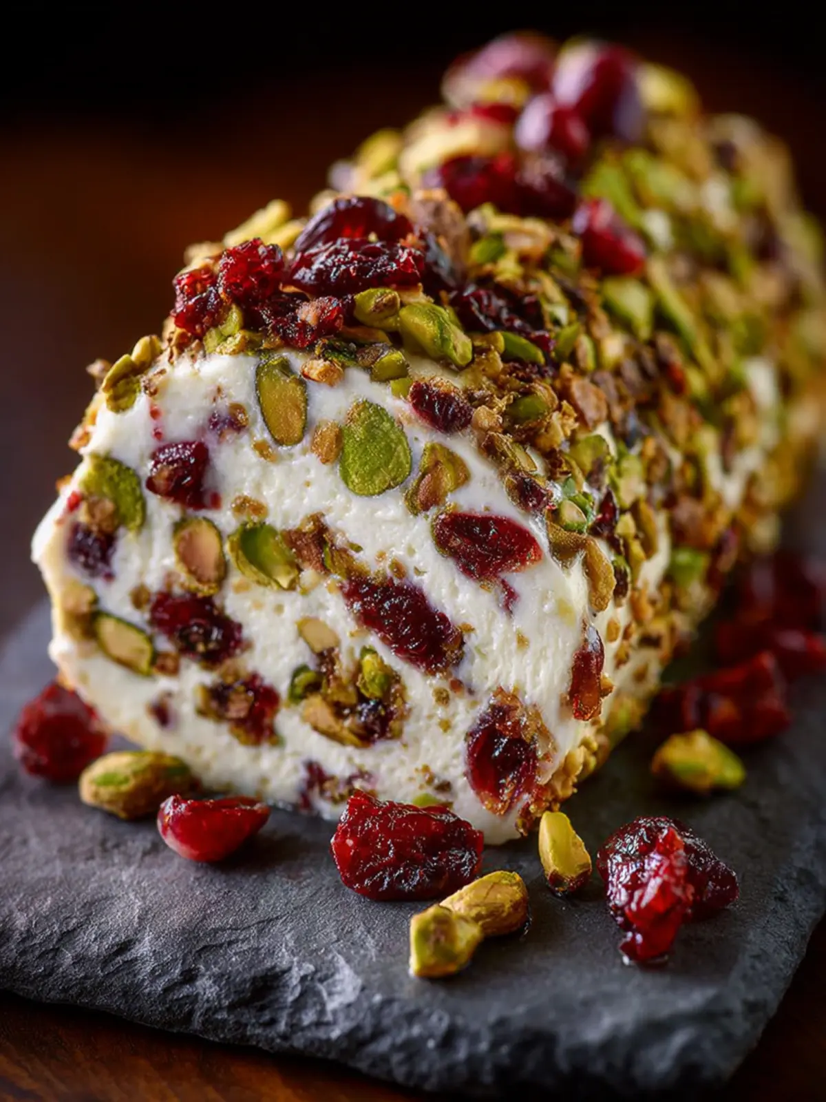 Cranberry Pistachio Cheese Log First Image