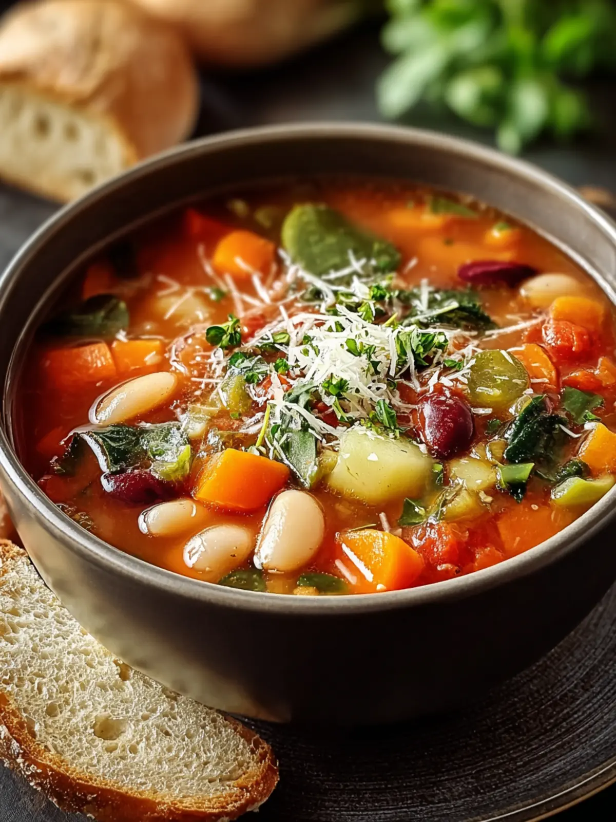 Easy & Healthy Minestrone Soup: A Comforting Delight First Image