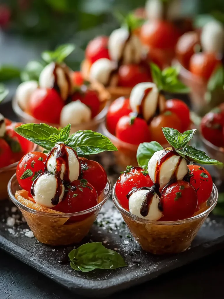Festive Christmas Mini Caprese Salad Cups Recipe to Impress First Image