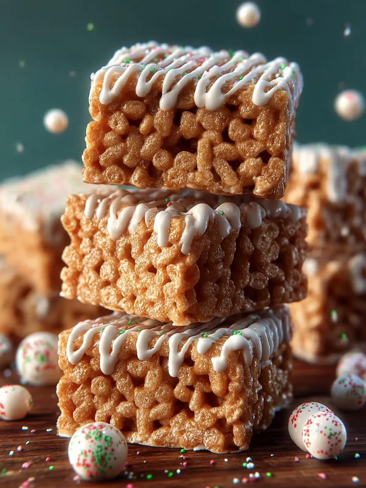 Gingerbread Rice Krispie Treats First Image