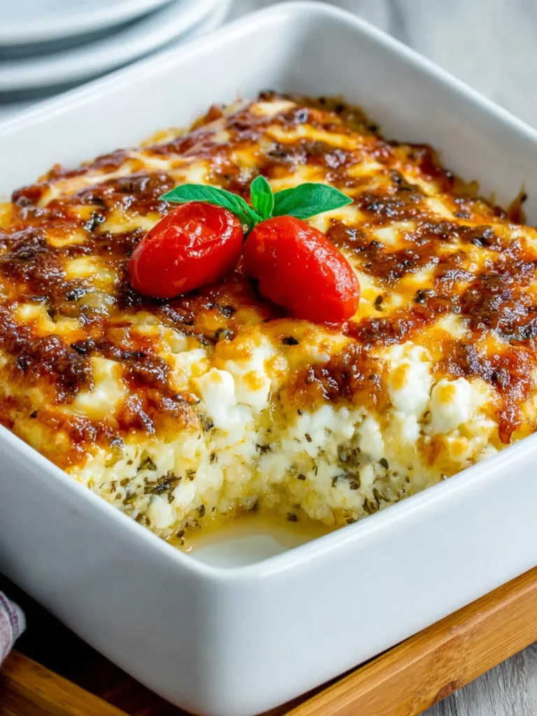 Cheesy Vegetarian Casserole (with Cauliflower Rice) First Image