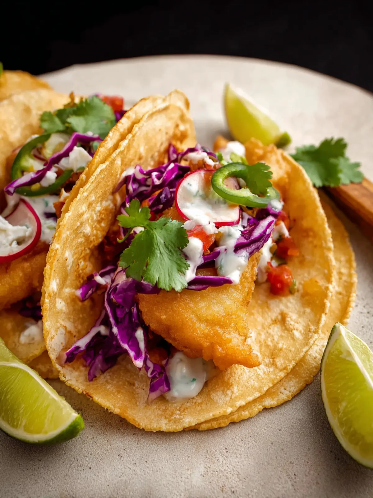 Beer Battered Fish Tacos First Image