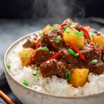Slow Cooker Mongolian Beef with Pineapple First Image
