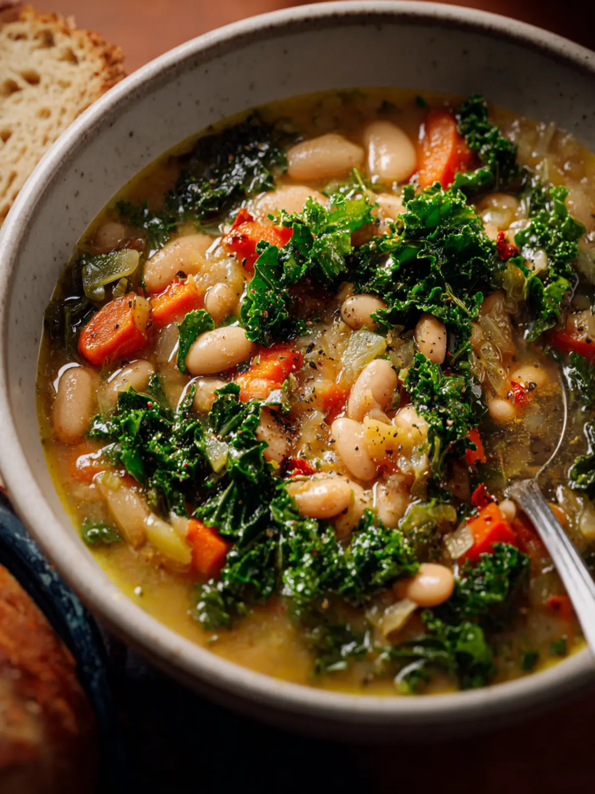 Veggie-Packed Tuscan White Bean Soup with Kale First Image