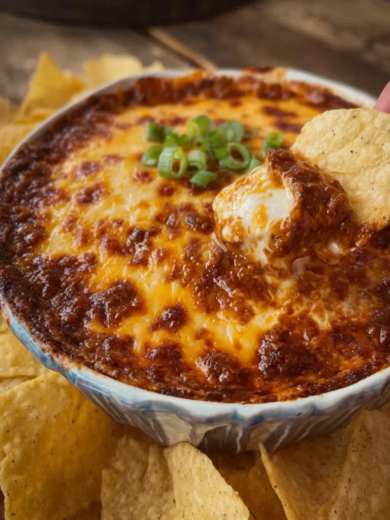 3 Ingredient Chili Cheese Dip First Image