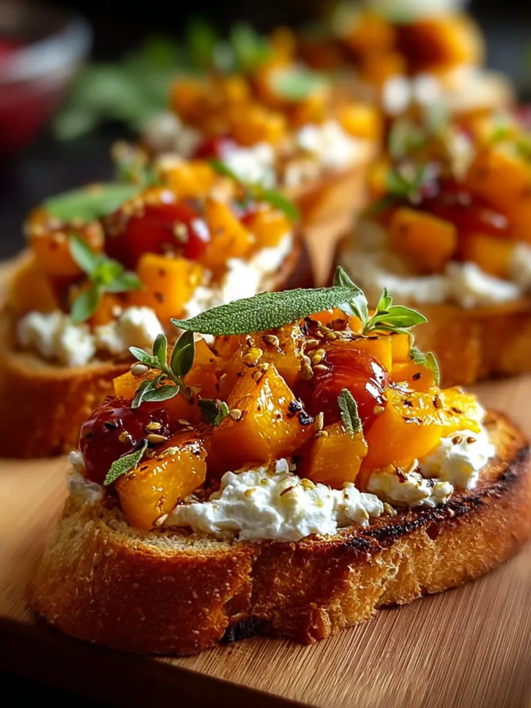 Irresistible Pumpkin Ricotta Bruschetta Recipe Delight First Image