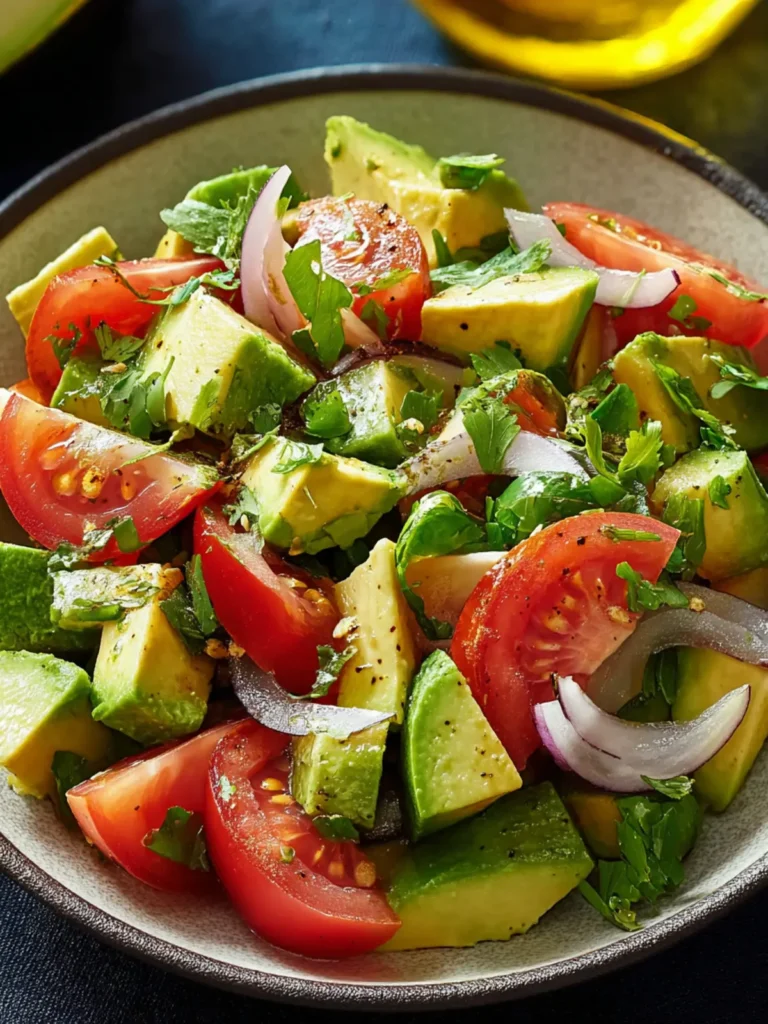 Refreshing Easy Avocado Salad Recipe for Summer Bliss First Image