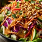 Thai Crunch Salad CPK Copycat (with peanut ginger sauce) First Image