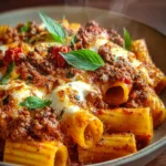 Baked Rigatoni Stuffed with Beef Ragu & Mozzarella First Image