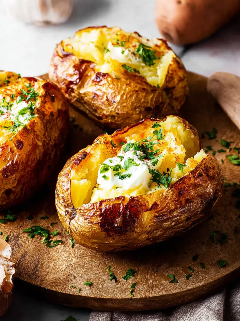 Air Fryer Baked Potatoes First Image