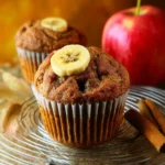 Apple-Spice Banana Muffins (Gluten-free, Vegan) First Image