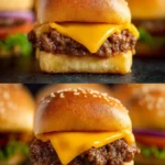 Cheeseburger Sliders Easy Recipe First Image