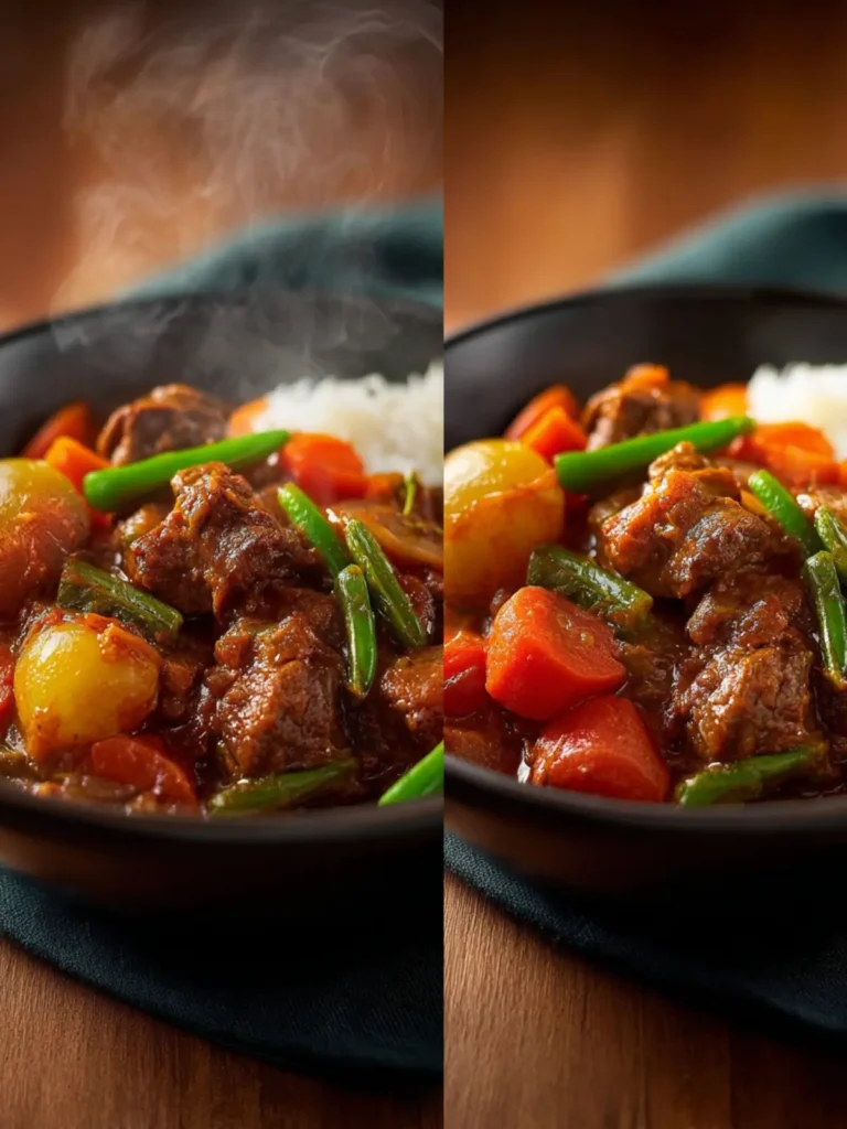 Easy Beef Caldereta with Vegetables First Image