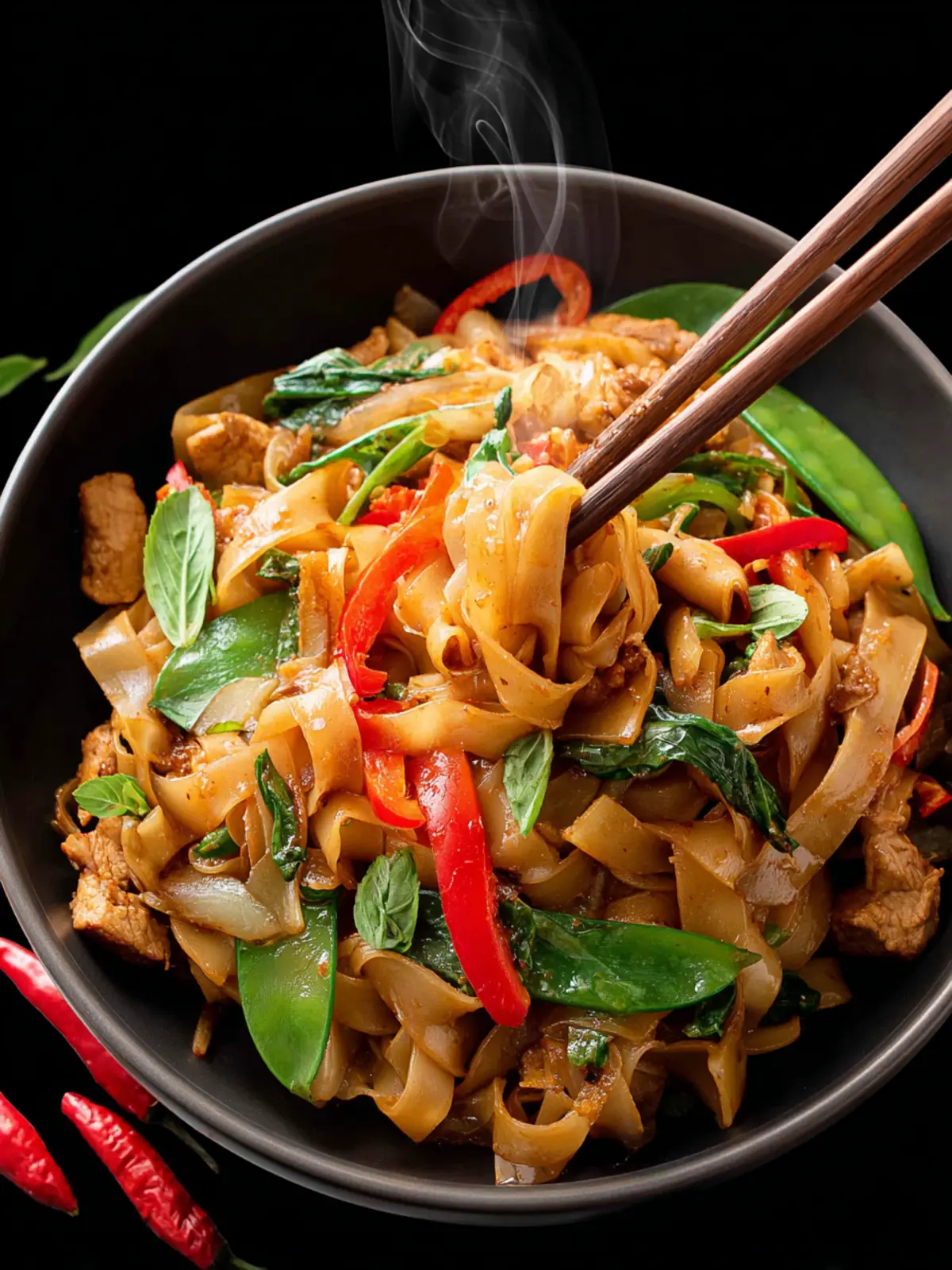 Easy Thai Drunken Noodles First Image