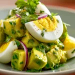 Healthy Avocado and Hard-Boiled Egg Salad First Image