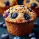 Hearty Blueberry Protein Muffins First Image