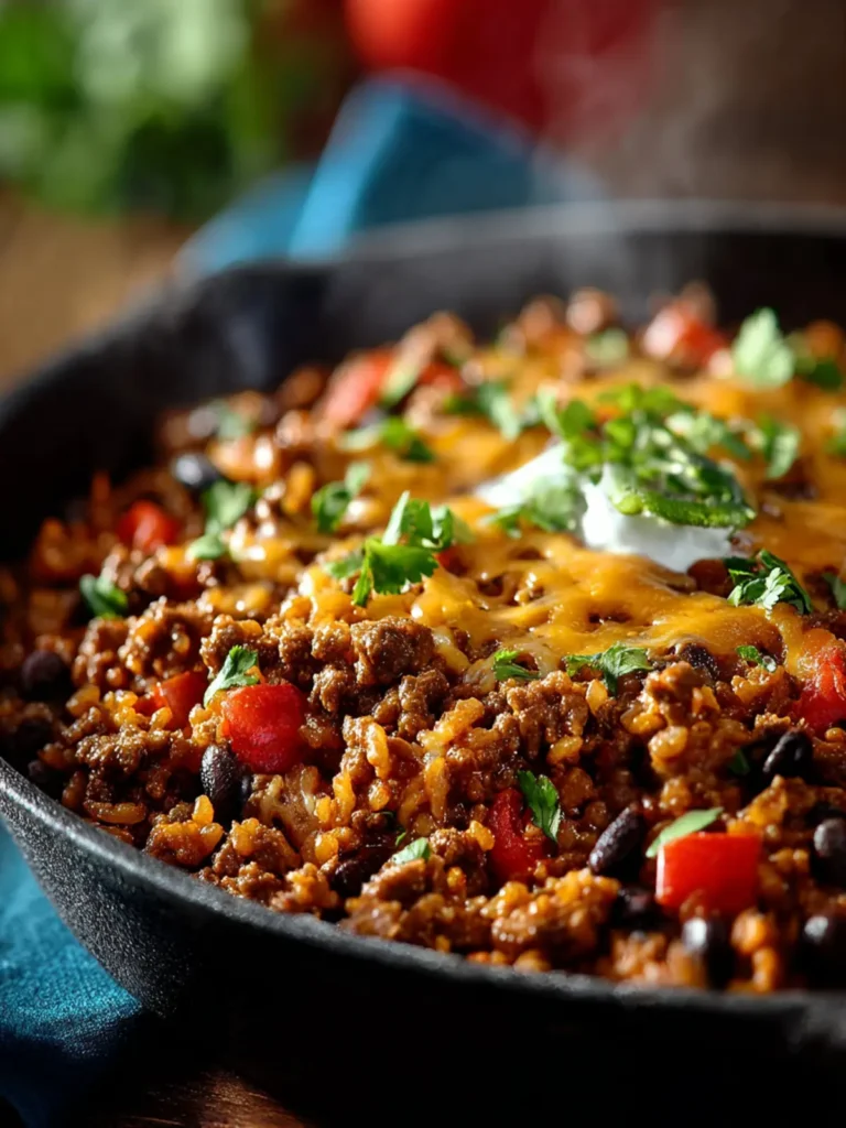 One-Pan Tex-Mex Ground Beef Skillet First Image