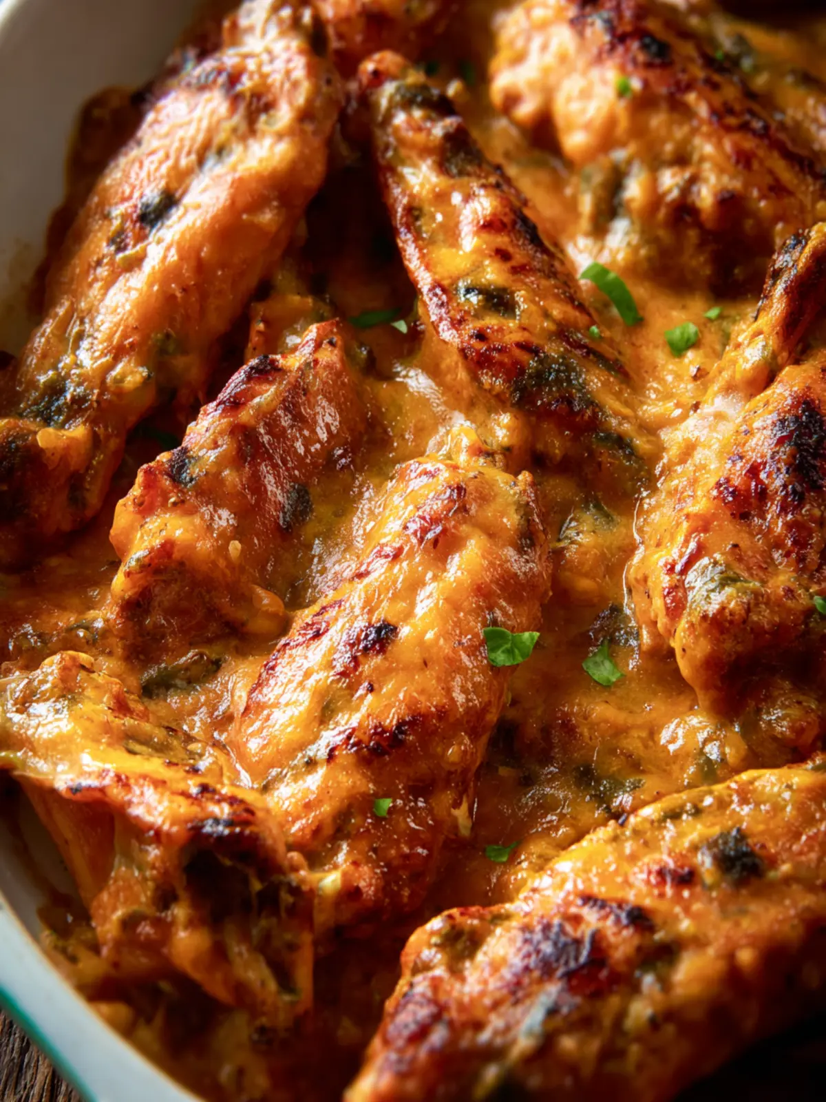 Smothered Chicken Wings Recipe First Image