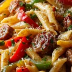 Beef Sausage Peppers Pasta First Image