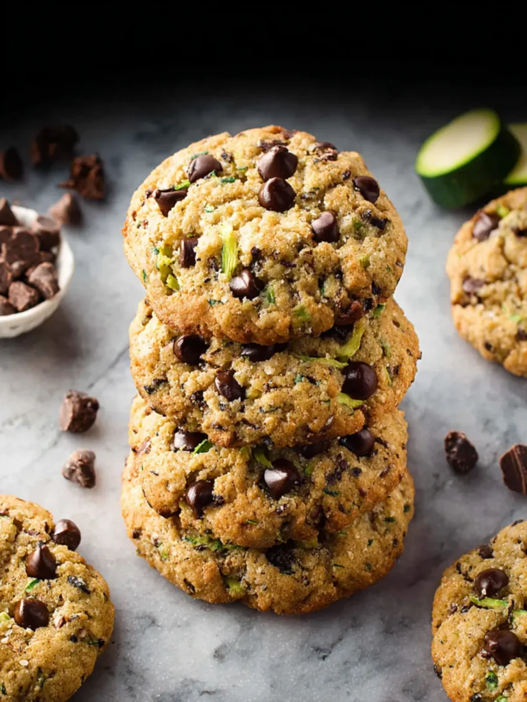 Chocolate Chip Almond Flour Zucchini Cookies First Image