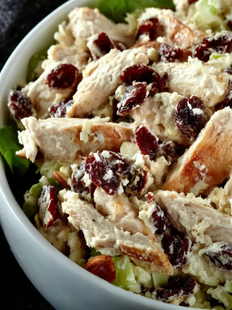 Cranberry Almond Chicken Salad Recipe First Image
