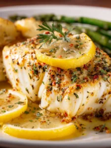 Lemon Garlic Baked Cod First Image