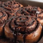 Vegan Chocolate Cinnamon Rolls First Image