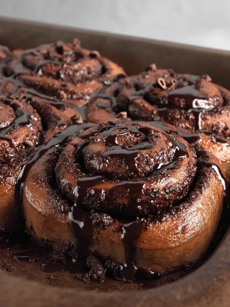 Vegan Chocolate Cinnamon Rolls First Image