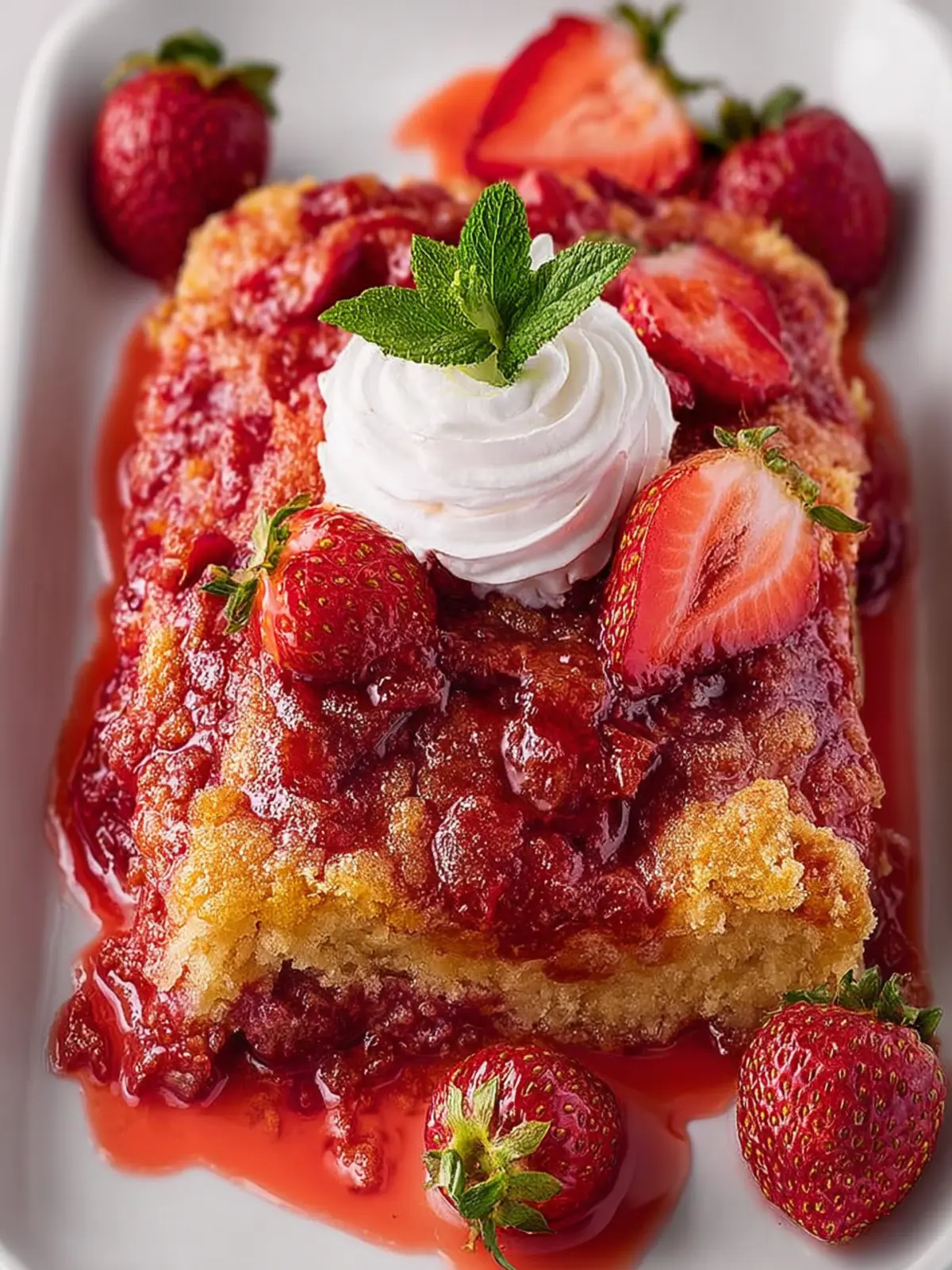 Strawberry Dump Cake First Image