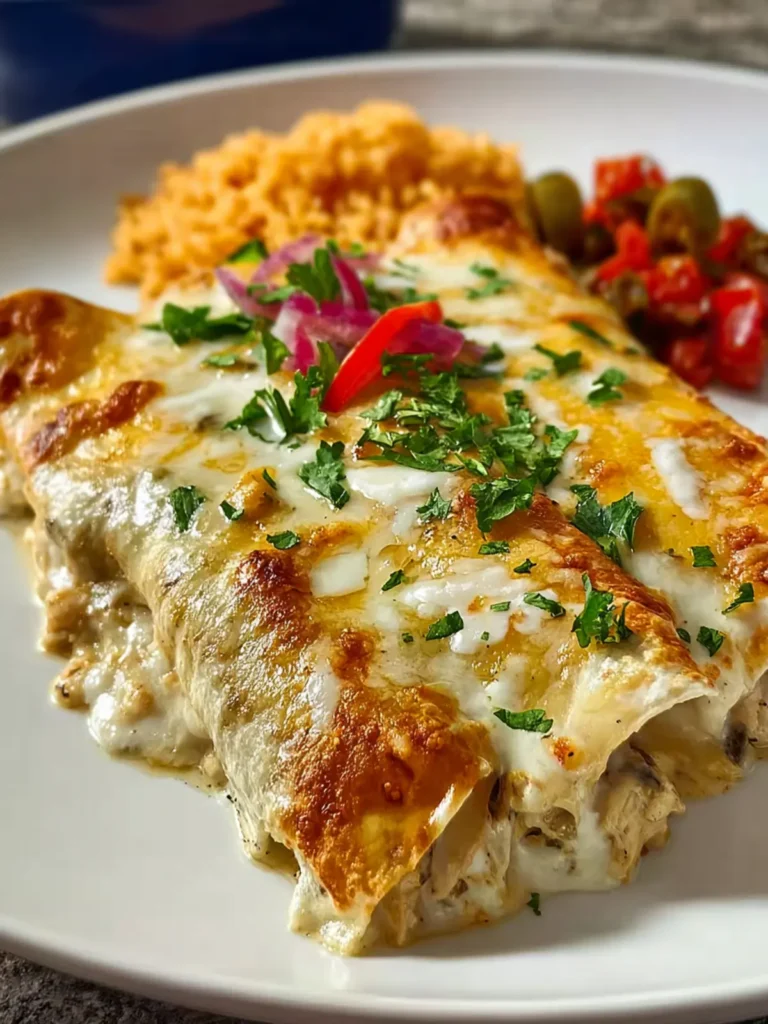 White Chicken Enchiladas First Image