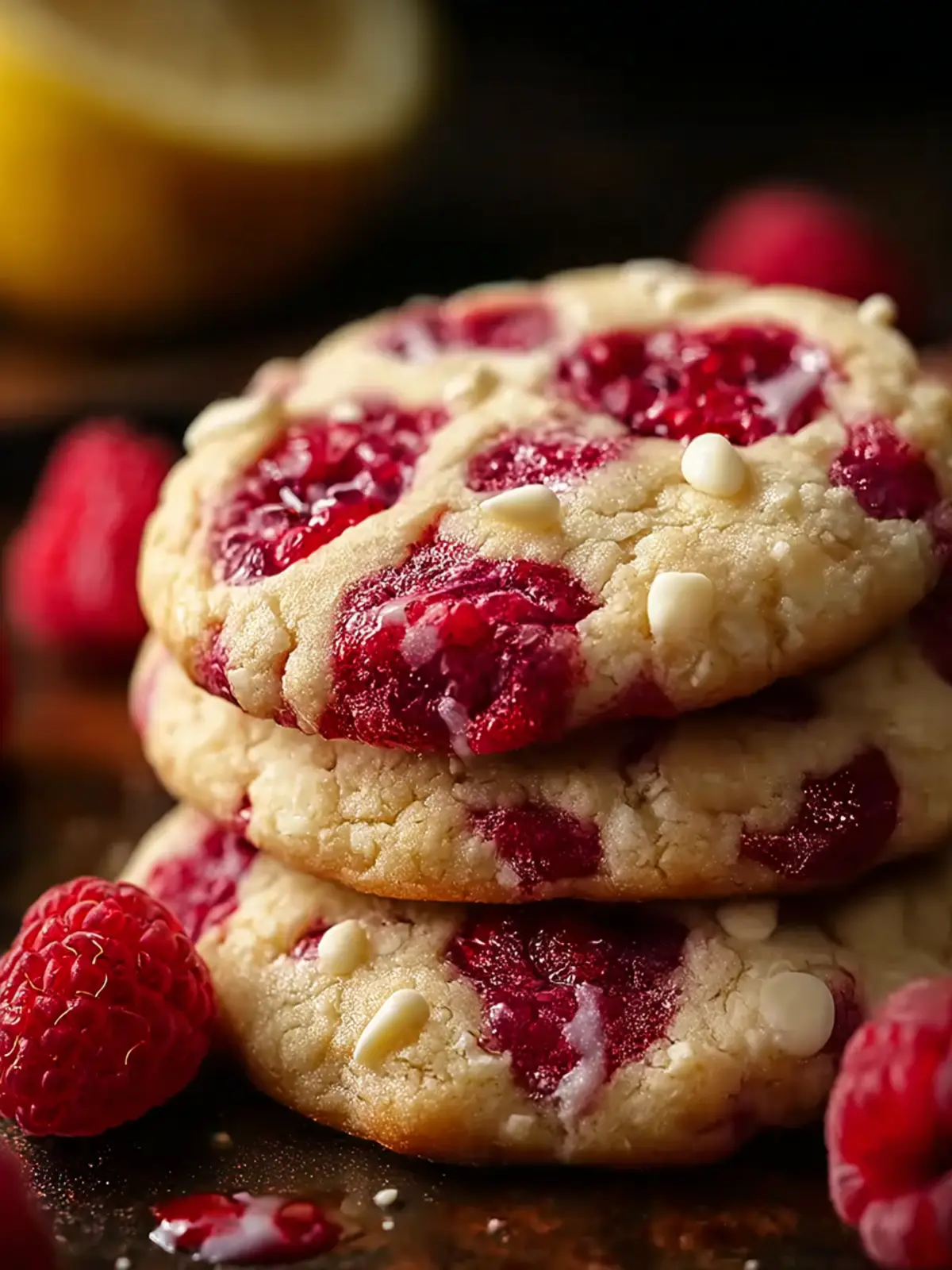 lemon raspberry cookies First Image