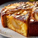 pear almond tea cake First Image